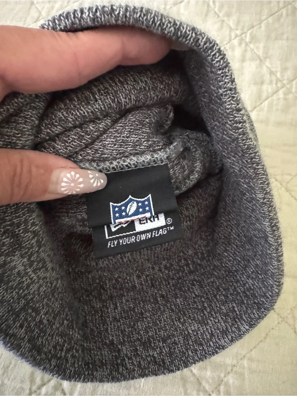 Seattle Seahawks New Era Knit Beanie - Gray & Neon Green